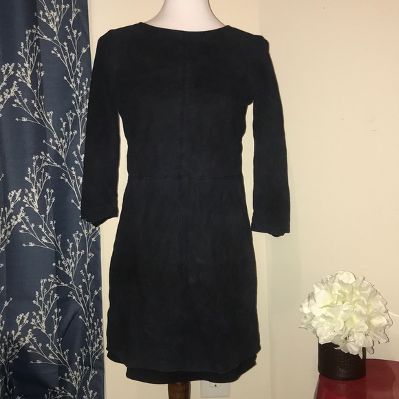 Alice + Olivia Dresses & Skirts - Alice + Olivia Lamb Leather Black Dress